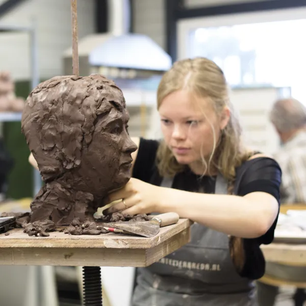workshop portret boetseren in klei